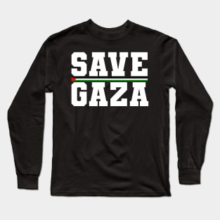 Save Gaza Long Sleeve T-Shirt